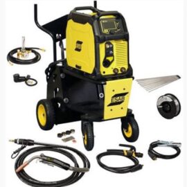 ESAB REBEL EMP 235IC MIG/STICK/TIG WELDER WITH CART #0558012704