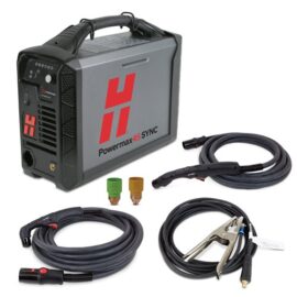 Hypertherm Powermax45 SYNC Plasma Cutter w/ CPC Port, Dual Handheld Torches (75° & 15°), 20ft & 25ft Leads (200-240V 1PH) #088564