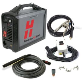 Hypertherm Powermax45 SYNC Plasma Cutter w/ CPC Port, 180° Machine Torch, 25ft Lead & Remote (200-240V 1PH) #088582
