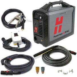 Hypertherm Powermax45 SYNC Plasma Cutter w/ CPC Port, 75° & 180° Torches, 20ft & 25ft Leads & Remote (200-240V 1PH) #088583