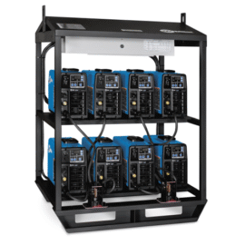 Miller CST™ 282 8-Pack Rack 208-575 V, Tweco® #907812
