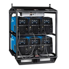 Miller XMT® 350 FieldPro™ with Polarity Reversing 6-Pack Rack fused 460/575 V Tweco #907741